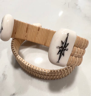 Assorted Woven Nantucket Basket Style Bracelet Cuff