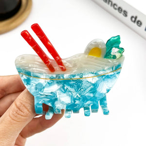 Acetate Noodle Hair Clip, Crocodile or Claw Style - Abigail Fox Designs Nantucket