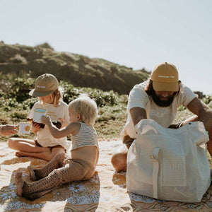 Beach Hauler™ Mesh Backpack - Sand - Abigail Fox Designs Nantucket
