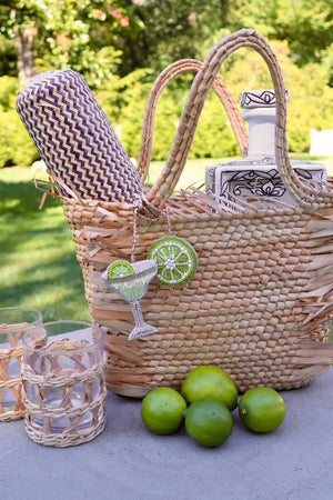 Margarita Hand-Beaded Bag Charm