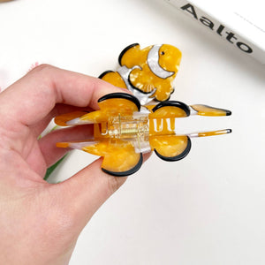 Cartoon Clown Fish Acetate Claw Clip Marine Animal Hair Clip - Abigail Fox Designs Nantucket