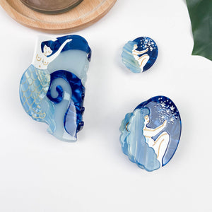 Elegant Mermaid Hair Clip - Abigail Fox Designs Nantucket