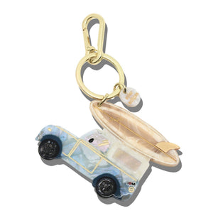Hand-Painted Vintage Surf Car Bag Charm | Eco-Friendly - Abigail Fox Designs Nantucket