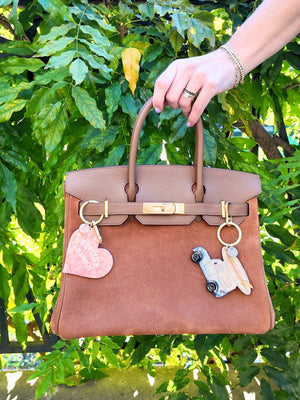 Hand-Painted Vintage Surf Car Bag Charm | Eco-Friendly - Abigail Fox Designs Nantucket
