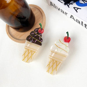 Ice Cream Acetate Hair Clip - Abigail Fox Designs Nantucket