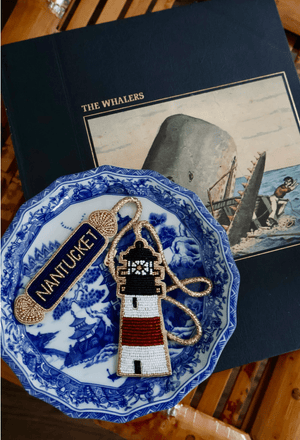 Nantucket Quarterboard Bag Charm - Abigail Fox Designs Nantucket