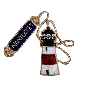 Nantucket Quarterboard Bag Charm - Abigail Fox Designs Nantucket
