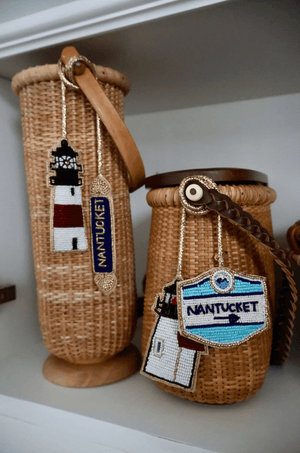 Nantucket Quarterboard Bag Charm - Abigail Fox Designs Nantucket