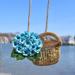 The Hydrangea Bag Charm - Abigail Fox Designs Nantucket