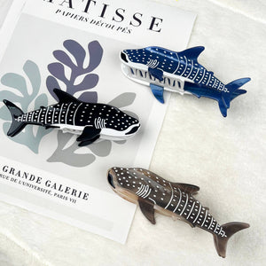 Whale hair clips Shark claw clip animal series - Abigail Fox Designs Nantucket