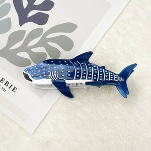 Whale hair clips Shark claw clip animal series - Abigail Fox Designs Nantucket