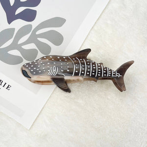 Whale hair clips Shark claw clip animal series - Abigail Fox Designs Nantucket