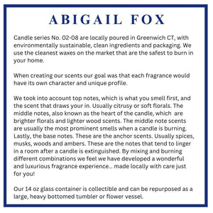 AF No. 02 Grapefruit and Peony Soy Candle - Abigail Fox Designs