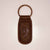 Fish Leather Embossed Keychain Dark Brown 1.35x2.55 - Abigail Fox Designs