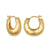 Hammered Chubby Hoop Earring-22k - Abigail Fox Designs