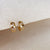 Huggie CZ Hoop Earring, 18k Gold Filled, Abigail Fox - Abigail Fox Designs