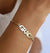Personalized Name Bracelet: Gold / 7" Inches - Abigail Fox Designs