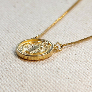 Saint Benedict Double Sided Medal Necklace - Abigail Fox Designs