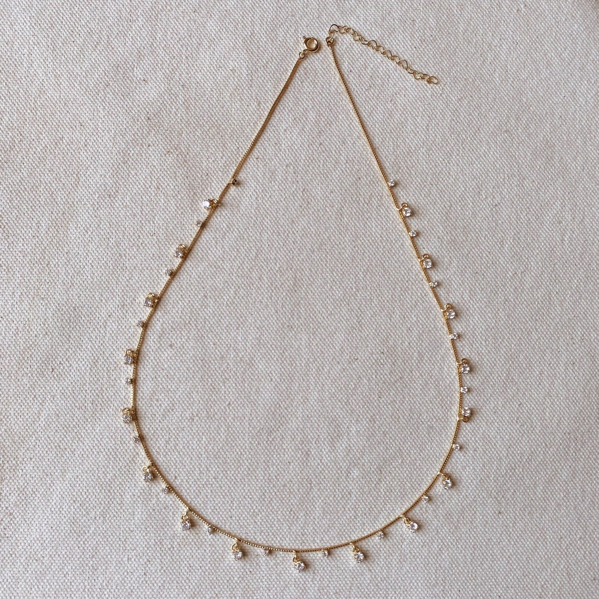 Sparkle Choker Necklace, 18k Gold Filled, Abigail Fox
