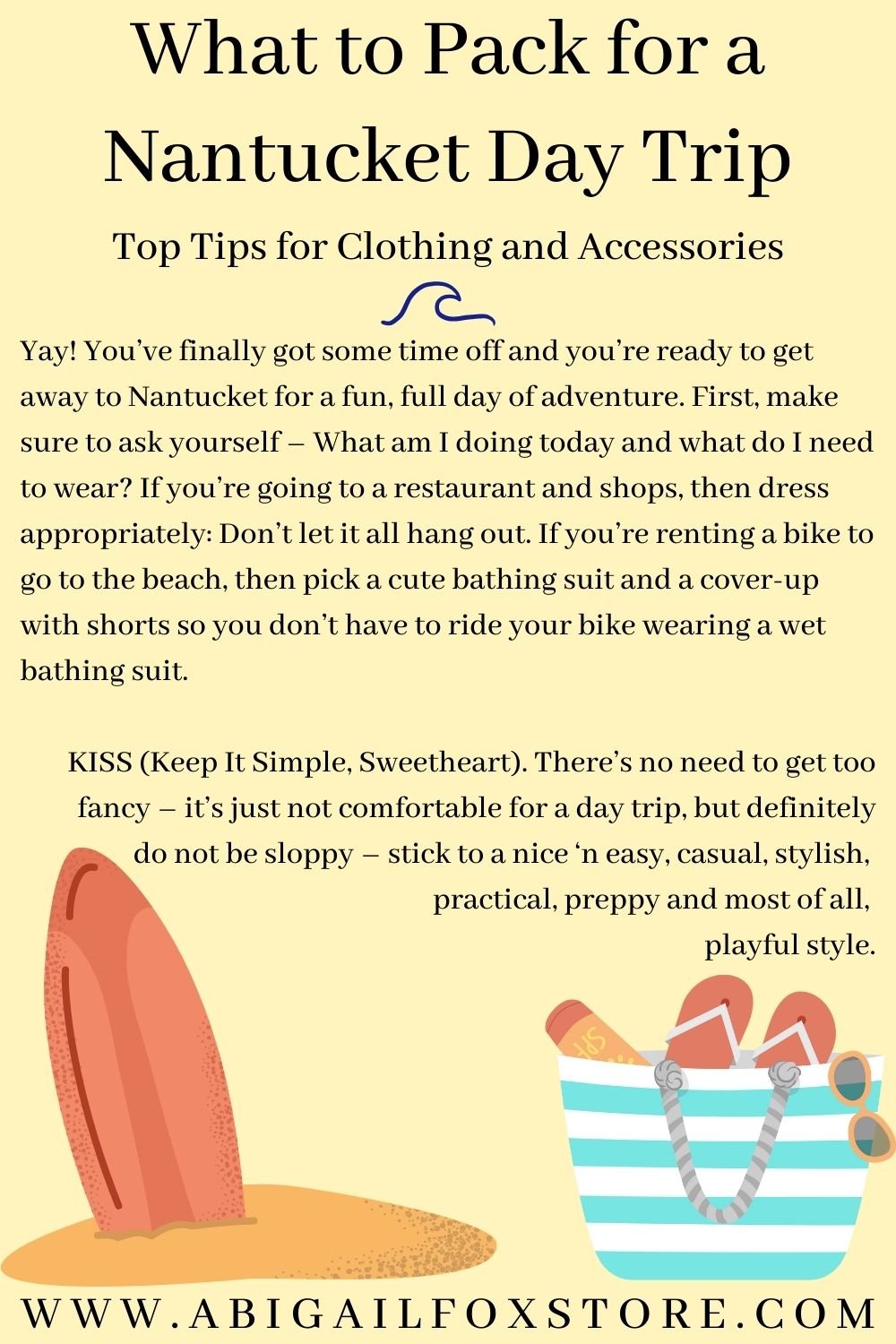 What to Pack for a Nantucket Day Trip Abigail Fox Designs