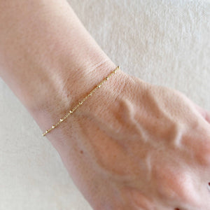 1mm Spaced Beaded Bracelet, 18k Gold Filled, Abigail Fox - Abigail Fox Designs