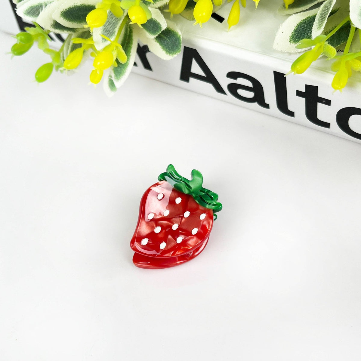 2PCS Strawberry Mini Hair Clip - Abigail Fox Designs Nantucket