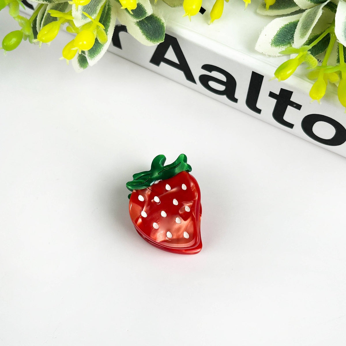 2PCS Strawberry Mini Hair Clip - Abigail Fox Designs Nantucket