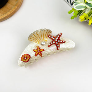 4.1'' Starfish Claw Clip,Undersea World Series Hair Clip - Abigail Fox Designs Nantucket