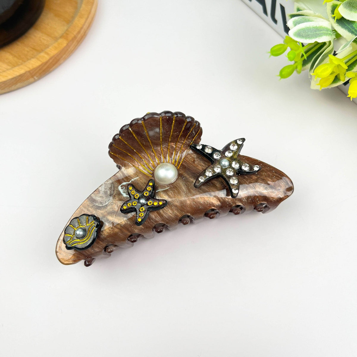 4.1'' Starfish Claw Clip,Undersea World Series Hair Clip - Abigail Fox Designs Nantucket