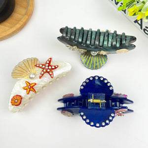 4.1'' Starfish Claw Clip,Undersea World Series Hair Clip - Abigail Fox Designs Nantucket