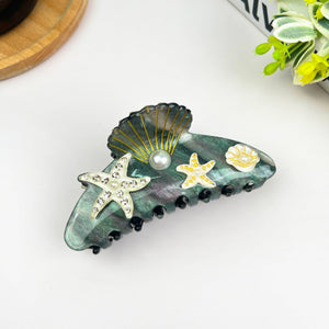 4.1'' Starfish Claw Clip,Undersea World Series Hair Clip - Abigail Fox Designs Nantucket