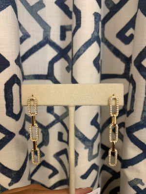 14k gv Gold Filled Rectangular Hoop Earrings
