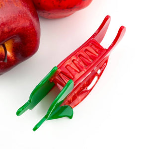 Acetate Chili Hair Clip,Acetate Vegetable Duckbill Clip - Abigail Fox Designs Nantucket