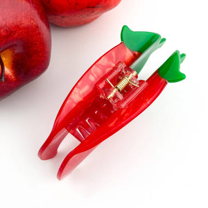 Acetate Chili Hair Clip,Acetate Vegetable Duckbill Clip - Abigail Fox Designs Nantucket