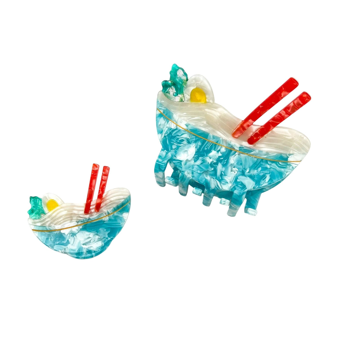 Acetate Noodle Hair Clip, Crocodile or Claw Style - Abigail Fox Designs Nantucket