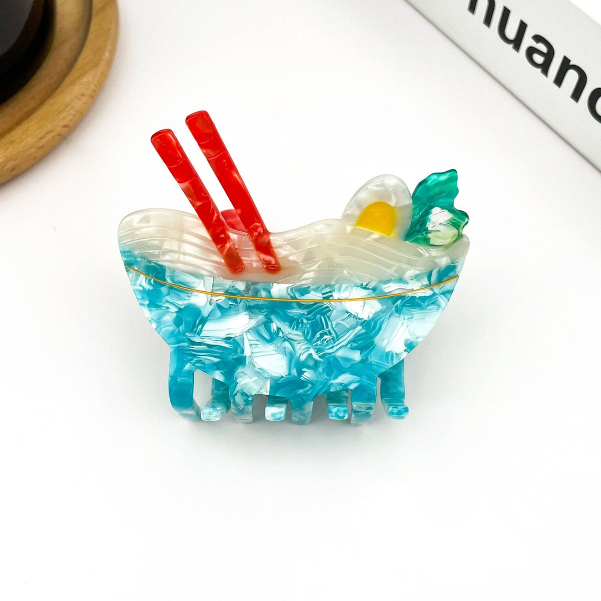 Acetate Noodle Hair Clip, Crocodile or Claw Style - Abigail Fox Designs Nantucket