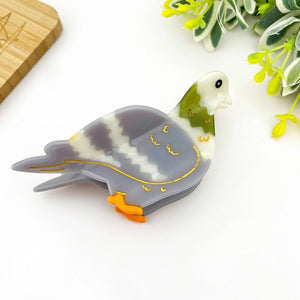 Acetate Pigeon Hair Claw Clip, Bird Hair Clip - Abigail Fox Designs Nantucket
