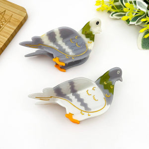 Acetate Pigeon Hair Claw Clip, Bird Hair Clip - Abigail Fox Designs Nantucket