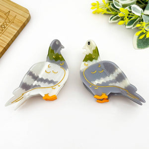 Acetate Pigeon Hair Claw Clip, Bird Hair Clip - Abigail Fox Designs Nantucket