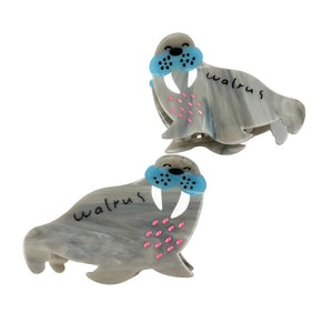 Acetate Walrus Hair Clip Marine Animal Series Claw Clip - Abigail Fox Designs Nantucket