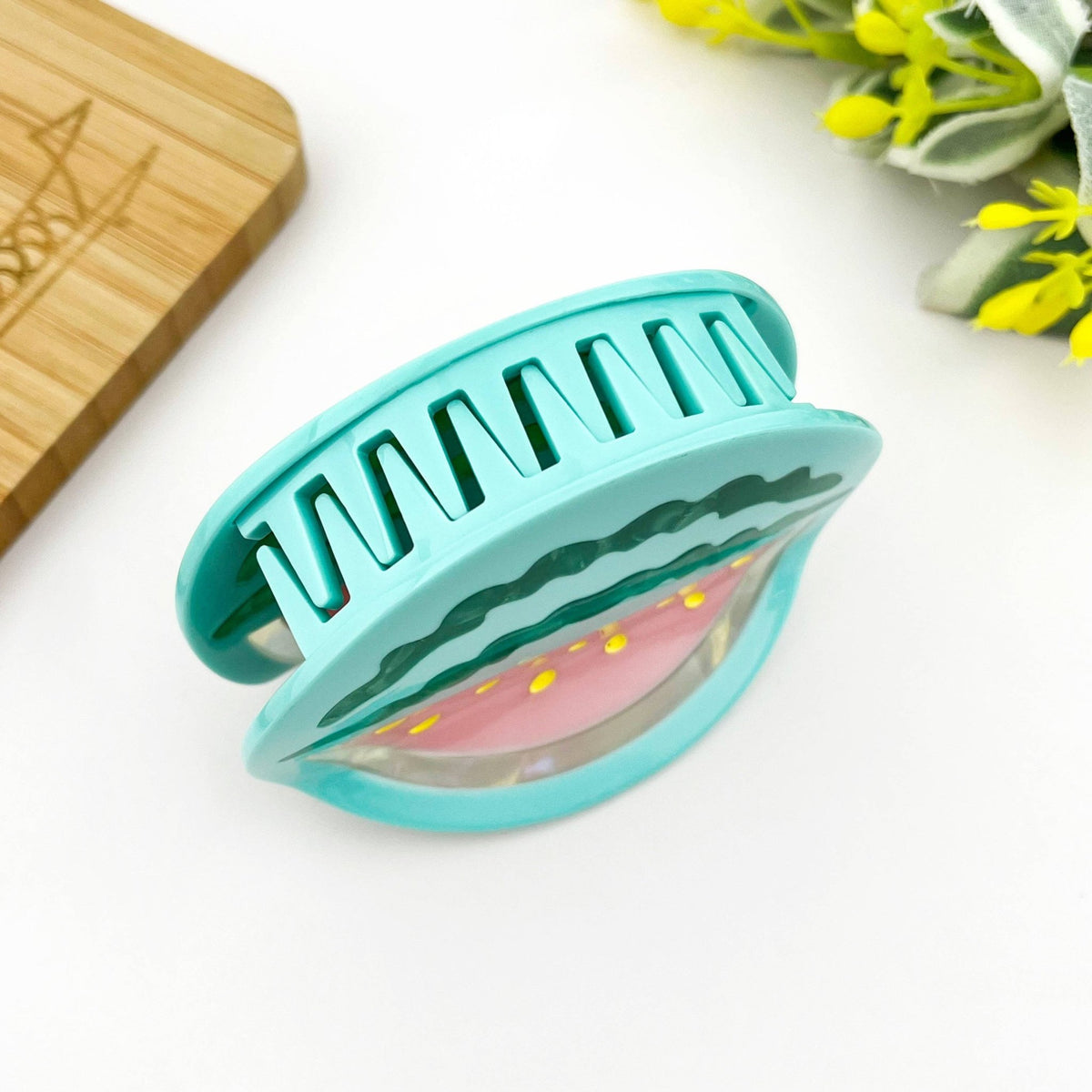 Acetate Watermelon Hair Claw Clip, Cute Fruit Hair Clip - Abigail Fox Designs Nantucket
