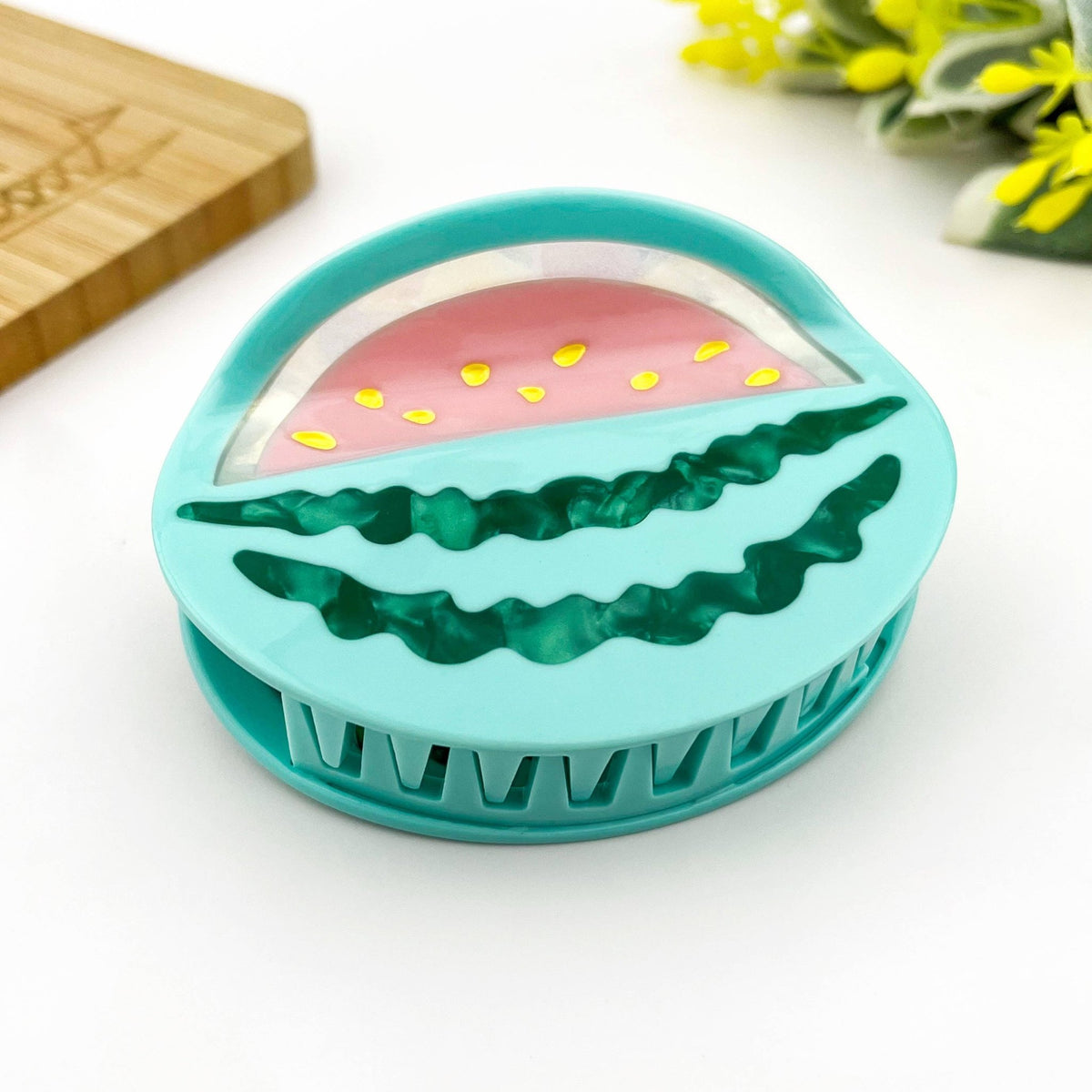 Acetate Watermelon Hair Claw Clip, Cute Fruit Hair Clip - Abigail Fox Designs Nantucket