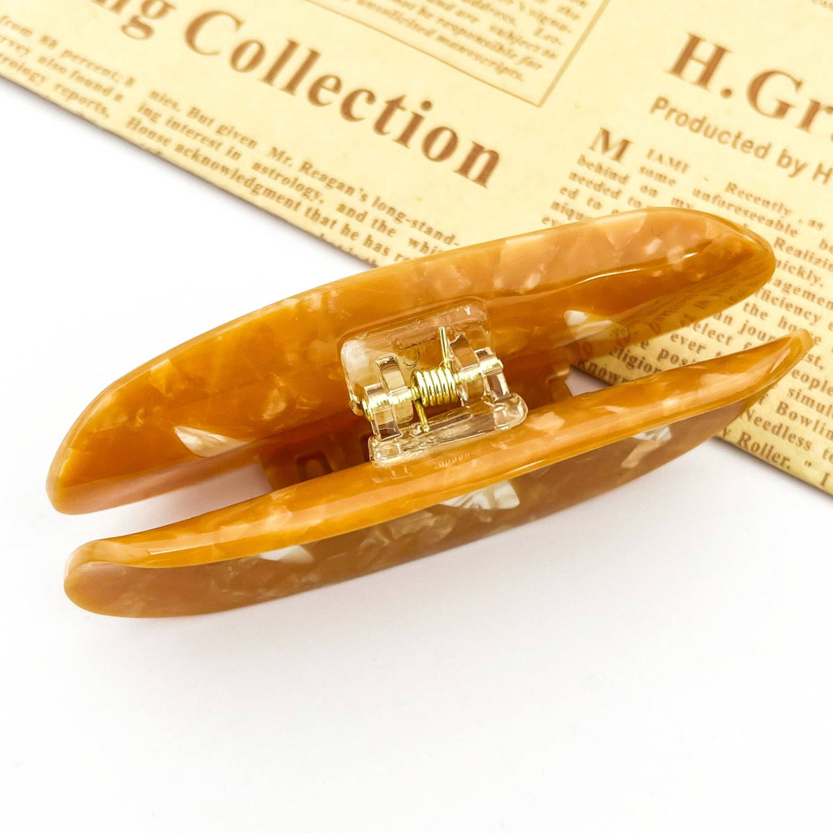 Baguette Shaped Hair Clip, Bread-Inspired Hair Claw Clip - Abigail Fox Designs Nantucket