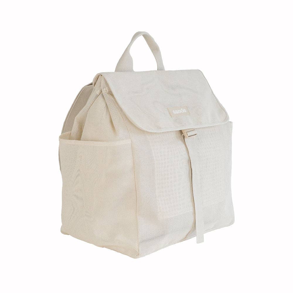 Beach Hauler™ Mesh Backpack - Sand - Abigail Fox Designs Nantucket