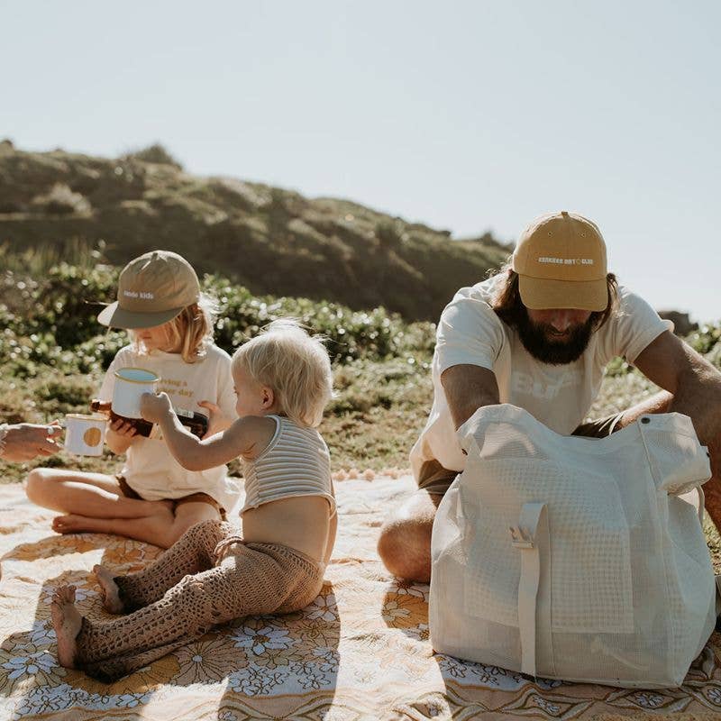 Beach Hauler™ Mesh Backpack - Sand - Abigail Fox Designs Nantucket