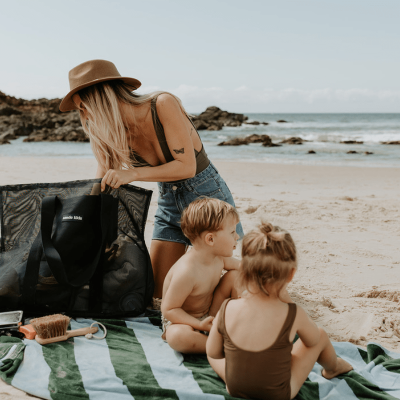 Beach Hauler™ Mesh Beach Bag - Deep Sea - Abigail Fox Designs Nantucket