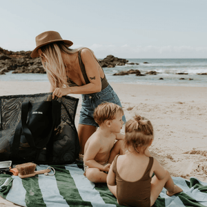 Beach Hauler™ Mesh Beach Bag - Deep Sea - Abigail Fox Designs Nantucket