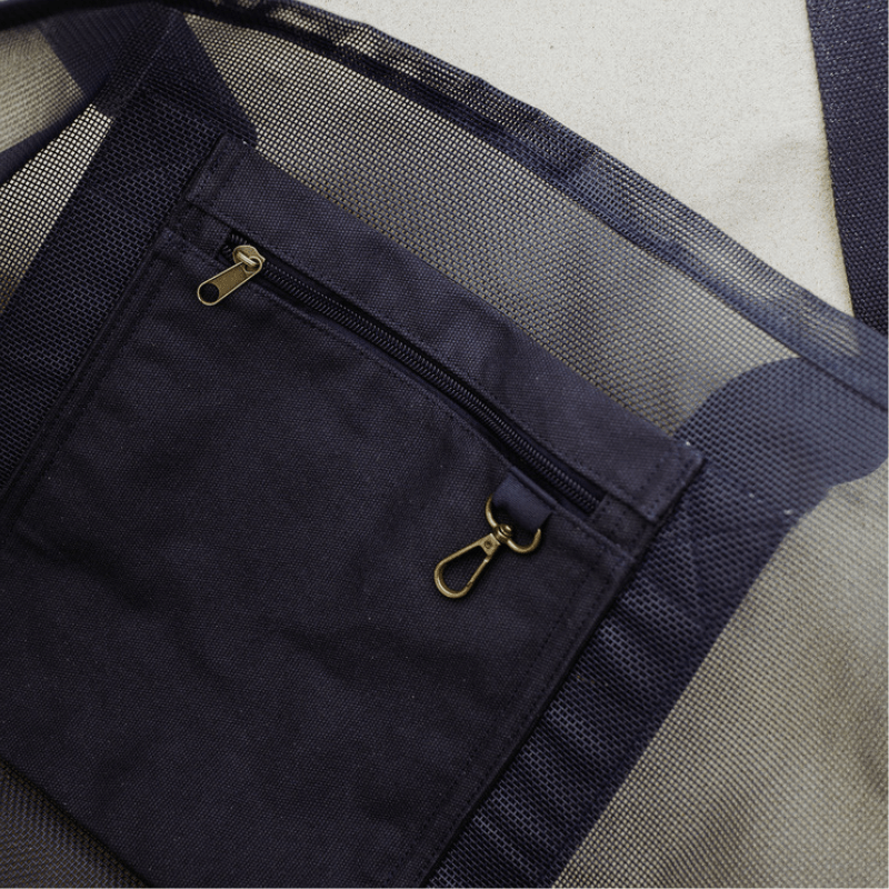 Beach Hauler™ Mesh Beach Bag - Deep Sea - Abigail Fox Designs Nantucket