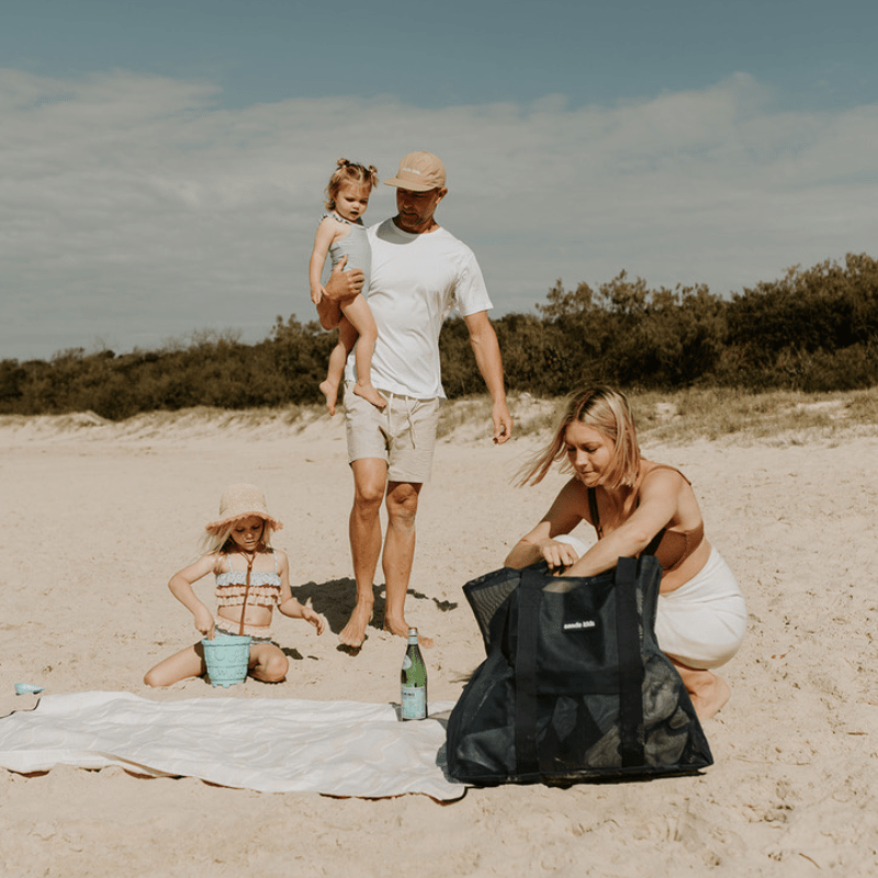 Beach Hauler™ Mesh Beach Bag - Deep Sea - Abigail Fox Designs Nantucket