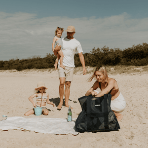 Beach Hauler™ Mesh Beach Bag - Deep Sea - Abigail Fox Designs Nantucket
